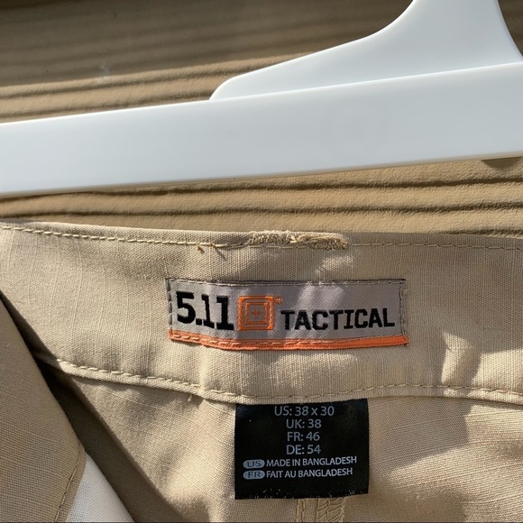 5.11 Tactical Men New Taclite Pro Pants Ripstop Performance Cargo Tan 7427 38 30 - Picture 12 of 14